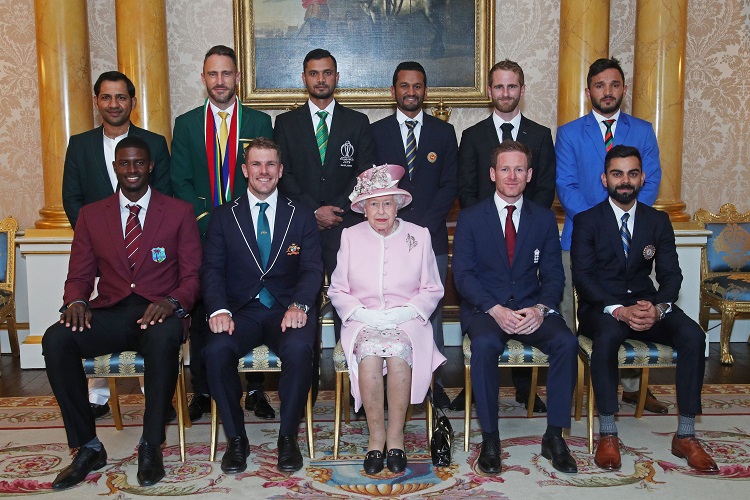 Queen Elizabeth II ICC World Cup Cricket 2019 captains
